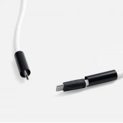 Кабель-ланьярд energyFlex Power Delivery 60 Вт, белый