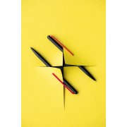 Шариковая ручка Pininfarina GrafeeX с красным клипом в чехле арт. GFX002RO+