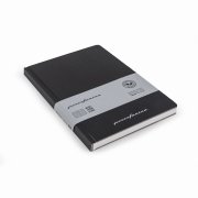 Блокнот линованный Pininfarina из каменной бумаги в твердой обложке, А5, черный арт. NB1421HDRUBK