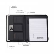 Органайзер VINGA Baltimore из переработанного PU RCS, A4