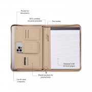 Органайзер VINGA Baltimore из переработанного PU RCS, A4