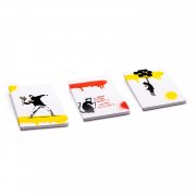 Блокнот линованный Pininfarina Banksy Крыса из каменной бумаги, А5 арт. PNF1421BSKRW