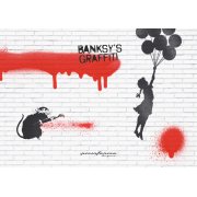 Блокнот линованный Pininfarina Banksy Крыса из каменной бумаги, А5 арт. PNF1421BSKRW