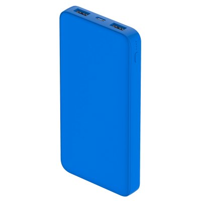 Внешний аккумулятор Polus, 10000 Mah, софт-тач покрытие, светло синий арт. 2018.26.01