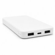 Внешний аккумулятор Polus, 10000 Mah, софт-тач покрытие, белый