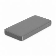 Внешний аккумулятор Polus, 10000 Mah, софт-тач покрытие, серый