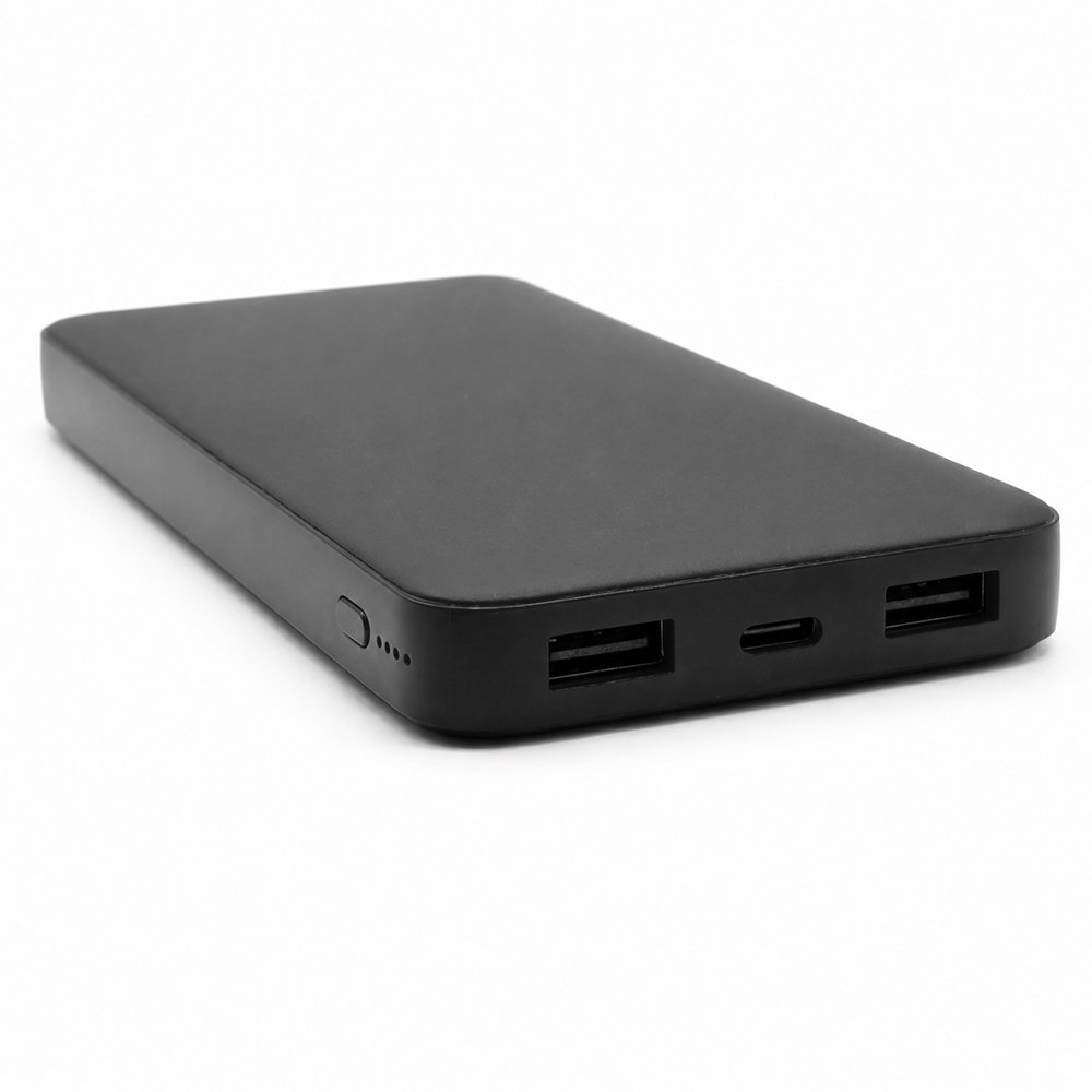 Внешний аккумулятор Polus, 10000 Mah, софт-тач покрытие, черный арт. 2018.02.01 Внешний аккумулятор Polus, 10000 Mah, софт-тач покрытие, черный арт. 2018.02.01