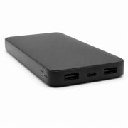Внешний аккумулятор Polus, 10000 Mah, софт-тач покрытие, черный