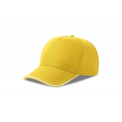 Бейсболка RECY FIVE PIPING, 5 клиньев, застежка-липучка Жёлтый арт. 254930-S.03