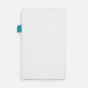 Ежедневник White Shall, недатированный, бело-бирюзовый