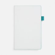Ежедневник White Shall, недатированный, бело-бирюзовый