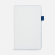 Ежедневник White Shall, недатированный, бело-синий