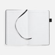 Ежедневник White Shall, недатированный, бело-черный