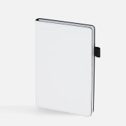 Ежедневник White Shall, недатированный, бело-черный