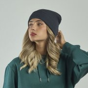 Шапка вязаная  двойная Wind-S Черный