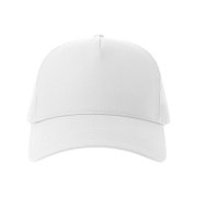 Бейсболка RAPPER COTTON-S, 5 клиньев, пластиковая застёжка Белый