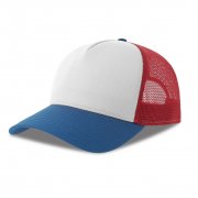 Бейсболка RAPPER COTTON-S, 5 клиньев, пластиковая застёжка Белый