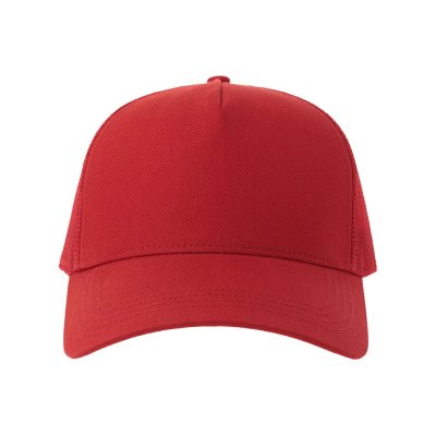 Бейсболка RAPPER COTTON-S, 5 клиньев, пластиковая застёжка, 280 Красный