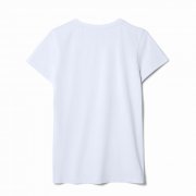 Футболка женская T-bolka Stretch Lady, белая (холодный оттенок)