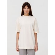 Футболка оверсайз унисекс Sideline, молочно-белая арт. 18406.60