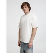 Футболка оверсайз унисекс Sideline, молочно-белая арт. 18406.60