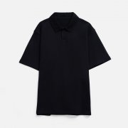 Рубашка поло унисекс Tiimi, черная