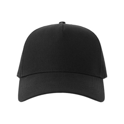 Бейсболка RAPPER COTTON-S, 5 клиньев, пластиковая застёжка, 280 Черный арт. 254179-S.35