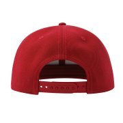 Бейсболка SNAP BACK-S, 6 клиньев, пластиковая застежка Красный