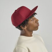 Бейсболка "SNAP BACK-S", 6 клиньев, пластиковая застежка Красный