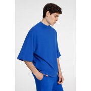 Футболка оверсайз унисекс T9, синяя