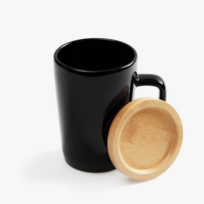 Кружка Vierra с крышкой-костером, черная арт. 18277.30