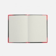 Блокнот Accenti Mini, черный с красным