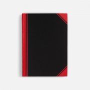 Блокнот Accenti Mini, черный с красным