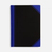 Блокнот Accenti, черный с синим