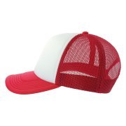 Бейсболка RAPPER-S, 5 клиньев, пластиковая застёжка Красный