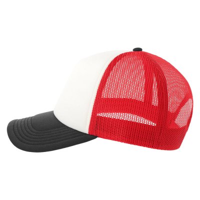 Бейсболка RAPPER-S, 5 клиньев, пластиковая застёжка Красный арт. 25420-S.10835