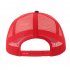 Бейсболка RAPPER-S, 5 клиньев, пластиковая застёжка Красный арт. 25420-S.10835