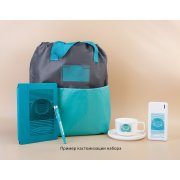 Набор "Welcome" белый с бирюзовым