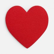 Наклейка тканевая Lunga Сor, M, красная