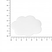 Наклейка тканевая Lunga Calum, L, белая