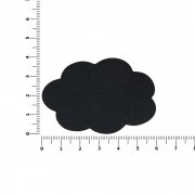 Наклейка тканевая Lunga Calum, L, черная