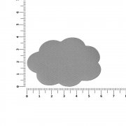 Наклейка тканевая Lunga Calum, L, серая