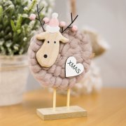 Новогоднее украшение рождественские олени Магиш, бежевый