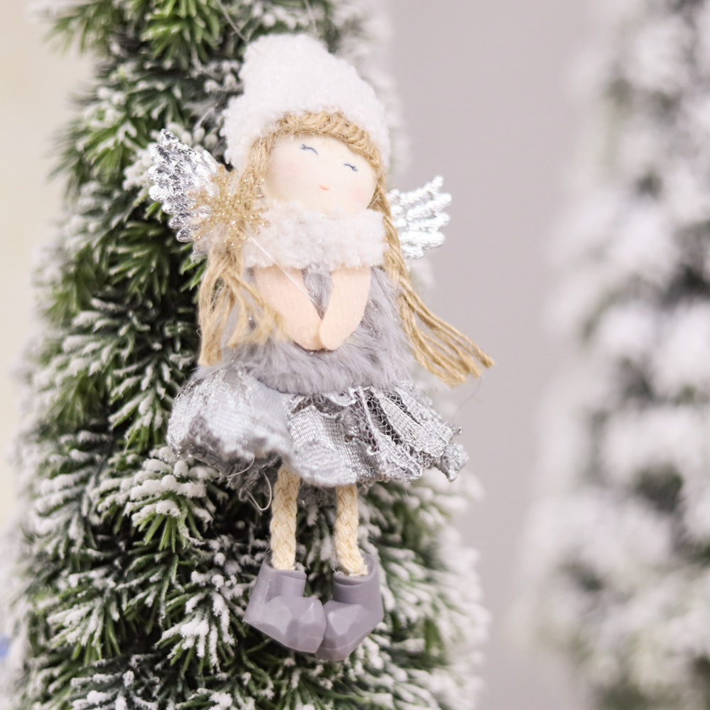 Новогоднее украшение рождественский ангел Свитс,серый арт. 2021-0334.10 Новогоднее украшение рождественский ангел Свитс,серый арт. 2021-0334.10