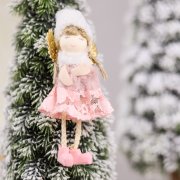 Новогоднее украшение рождественский ангел Свитс,розовый