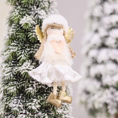 Новогоднее украшение рождественский ангел Свитс,белый арт. 2021-0334.01 Новогоднее украшение рождественский ангел Свитс,белый арт. 2021-0334.01