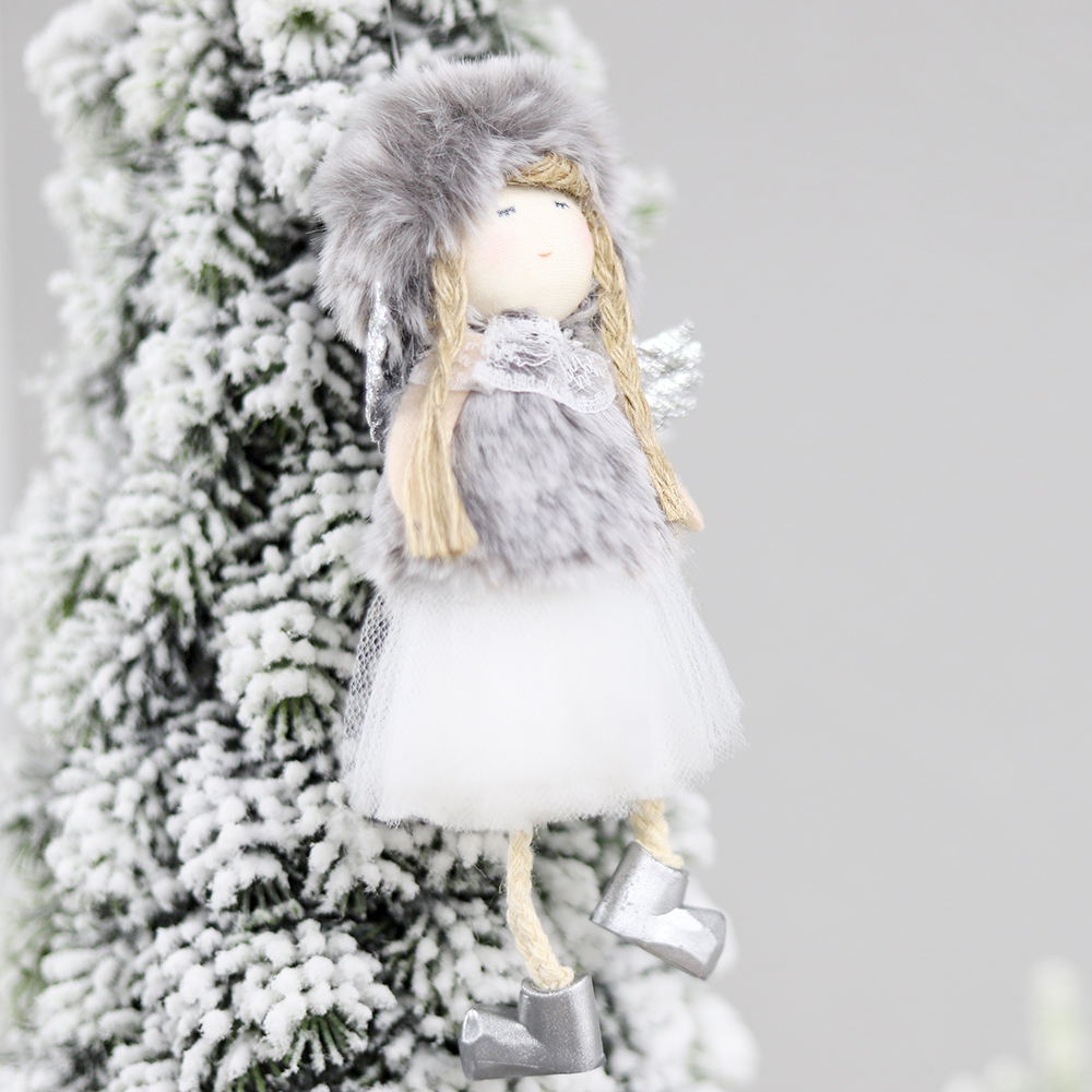 Новогоднее украшение рождественский ангел Бэгис,серый арт. 20222-0619.10 Новогоднее украшение рождественский ангел Бэгис,серый арт. 20222-0619.10