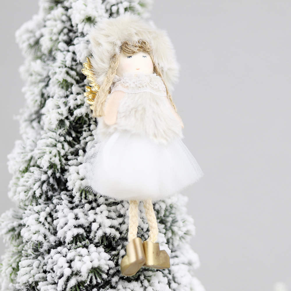 Новогоднее украшение рождественский ангел Бэгис,белый арт. 20222-0619.01 Новогоднее украшение рождественский ангел Бэгис,белый арт. 20222-0619.01