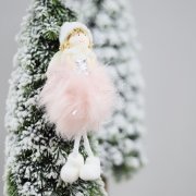 Новогоднее украшение рождественский ангел  Брайтенс,розовый