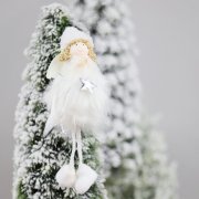 Новогоднее украшение рождественский ангел  Брайтенс,белый